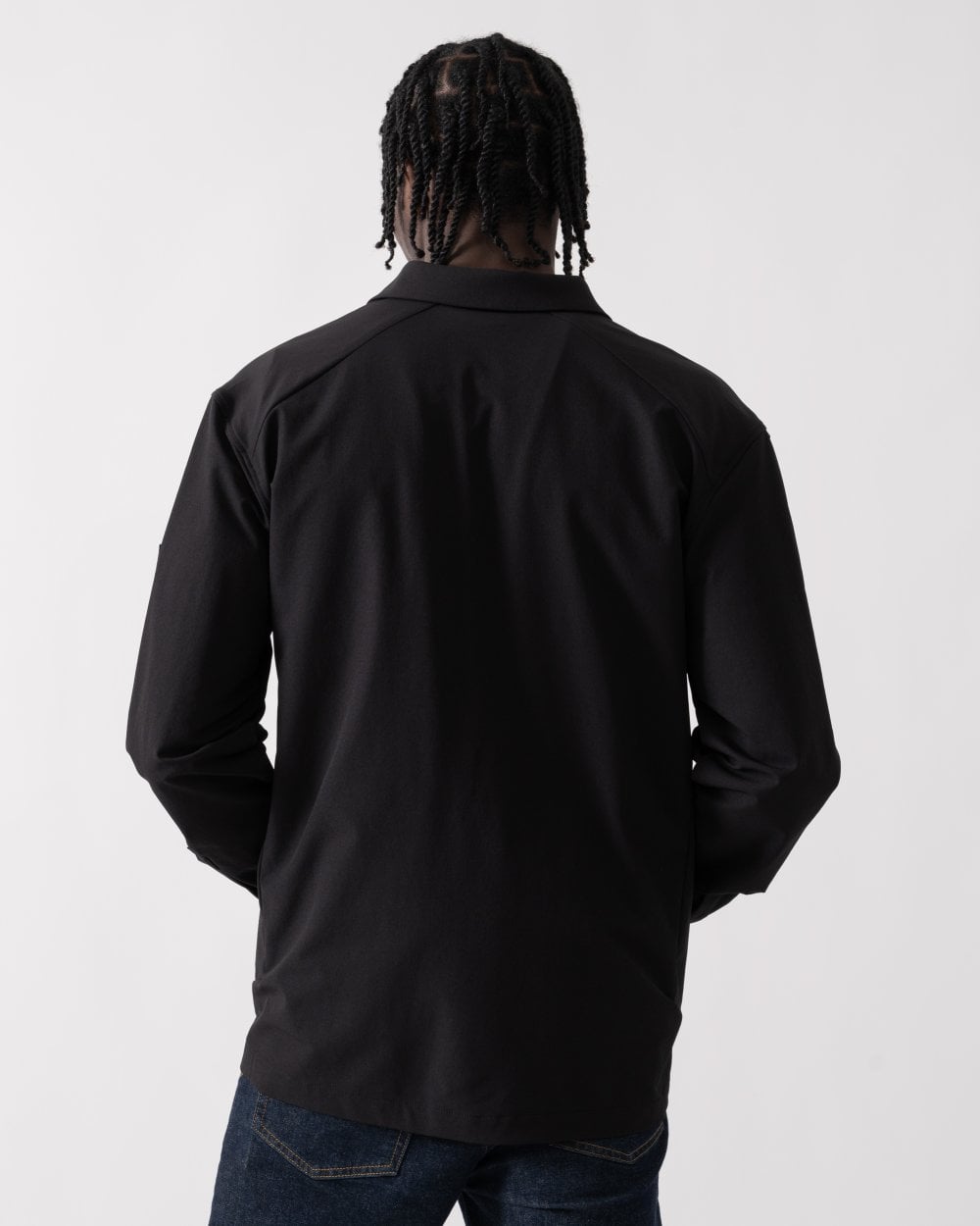 BOSS Green Lite Mens Water-Repellent Overshirt with Four-Way Stretch - Black 001