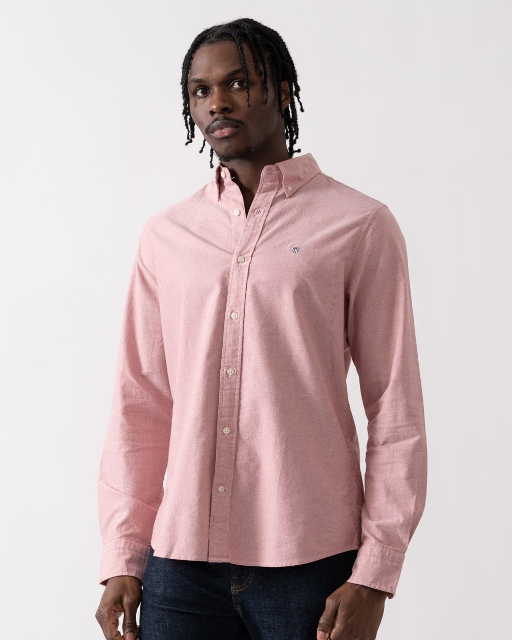 GANT Mens Slim Fit Long Sleeve Oxford Shirt