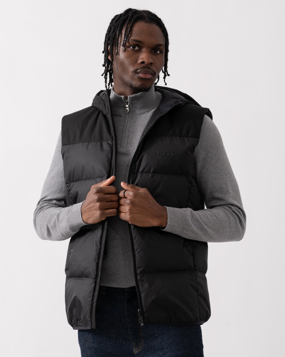 BOSS Green BOSS Green V Hamar 2 Mens Padded Hooded Gilet