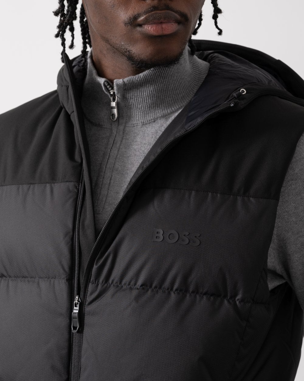 BOSS Green BOSS Green V Hamar 2 Mens Padded Hooded Gilet