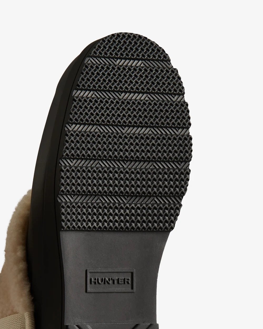 Hunter Play Womens Shearling Insulated Clog - Black