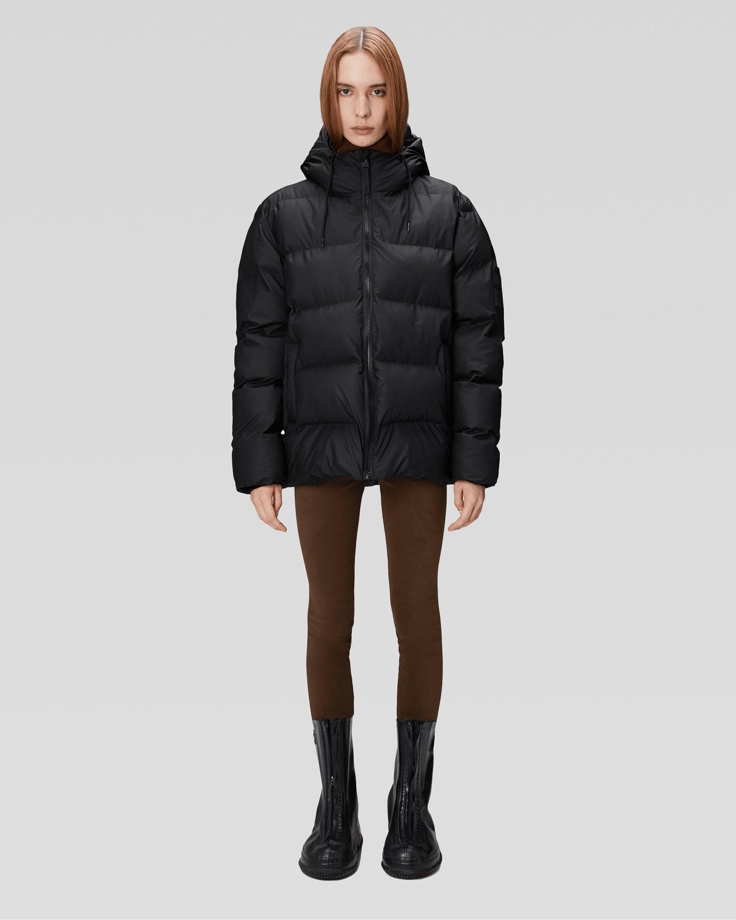 Rains Alta Unisex Puffer Jacket - 01 Black