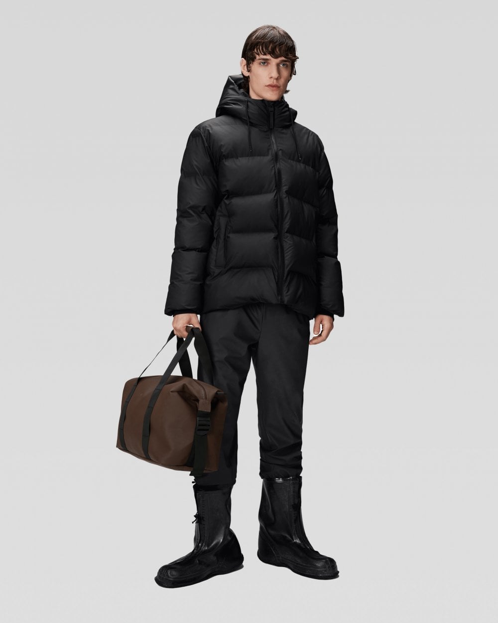 Rains Alta Unisex Puffer Jacket - 01 Black