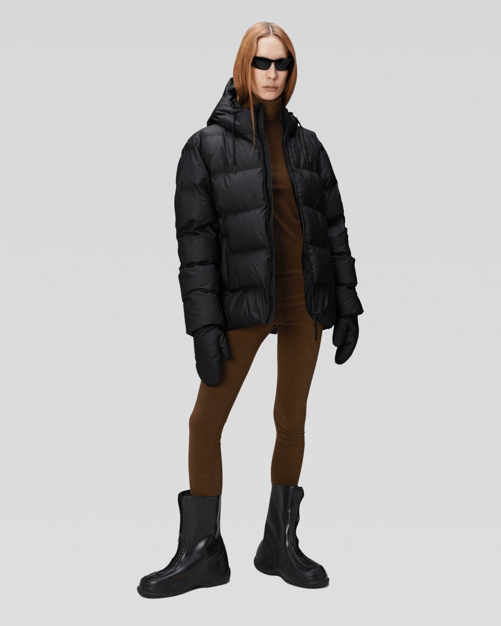 Rains Alta Unisex Puffer Jacket - 01 Black