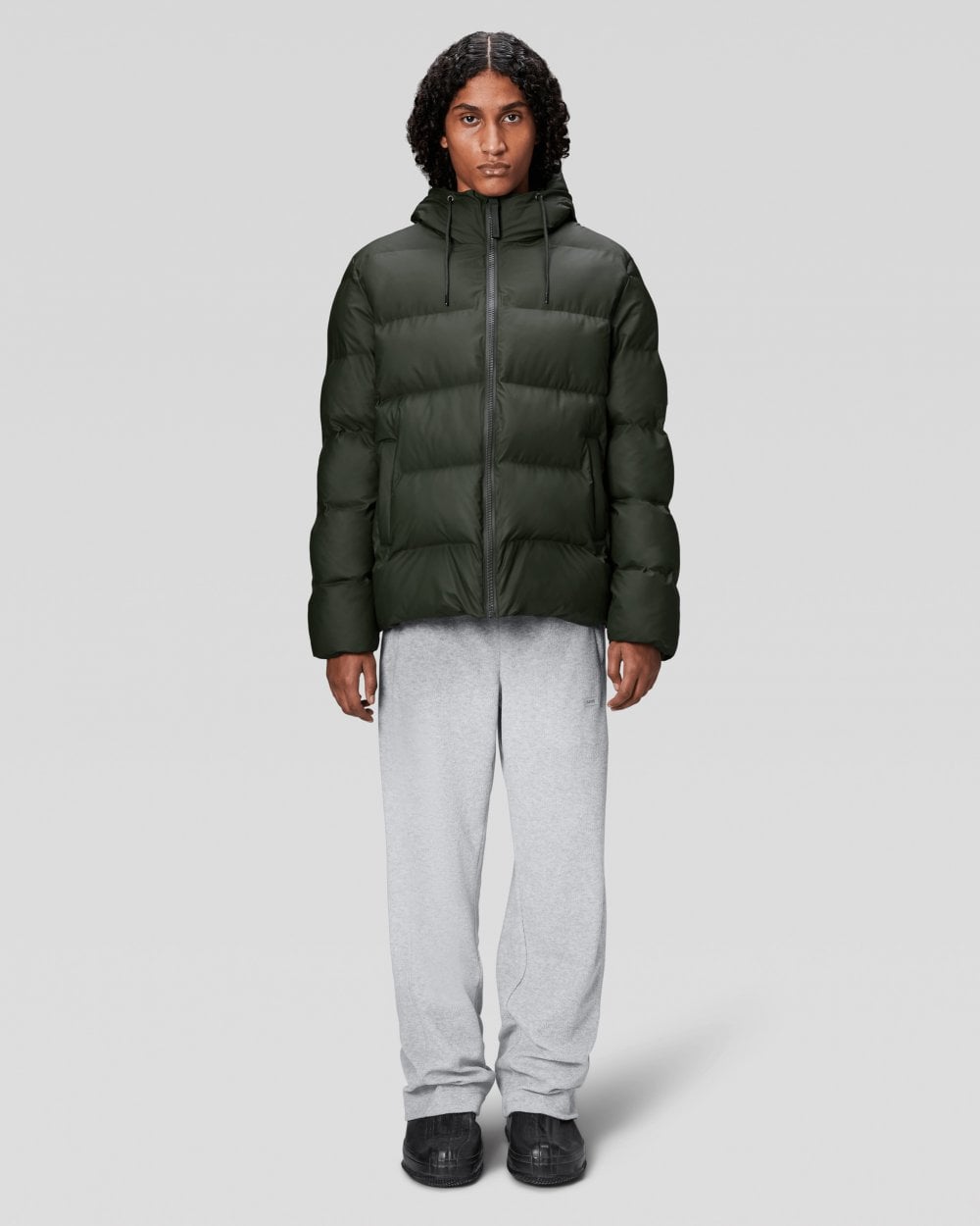 Rains Alta Unisex Puffer Jacket - 03 Green