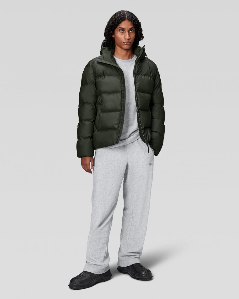 Rains Alta Unisex Puffer Jacket - 03 Green