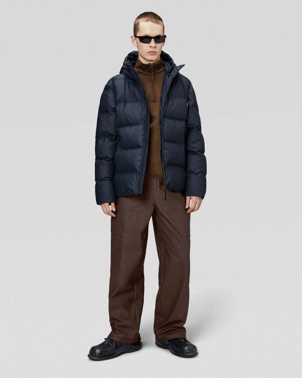 Rains Alta Unisex Puffer Jacket - 47 Navy