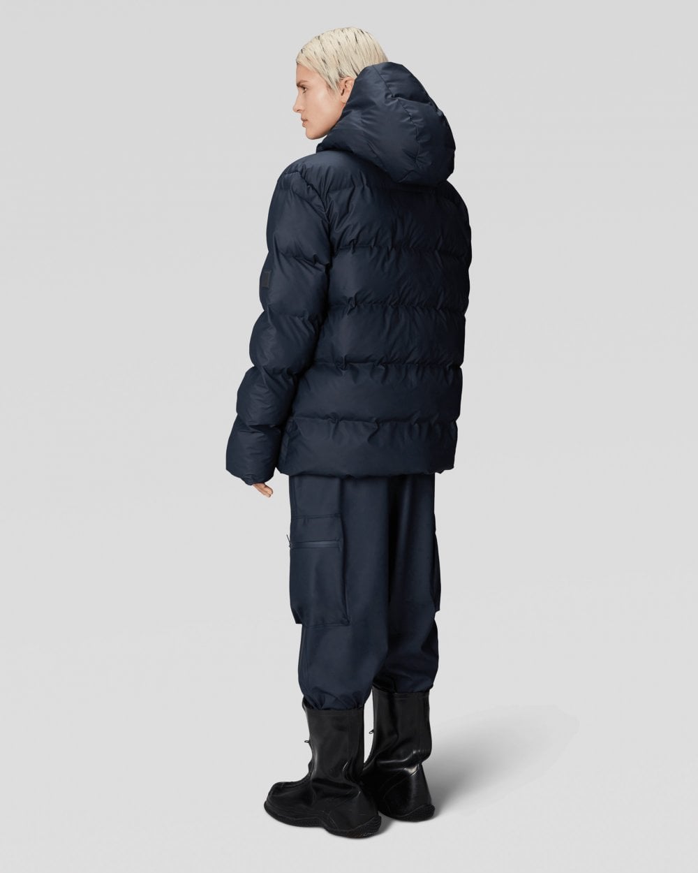 Rains Alta Unisex Puffer Jacket - 47 Navy