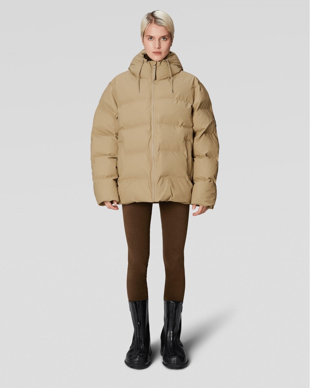 Rains Alta Unisex Puffer Jacket - 24 Sand