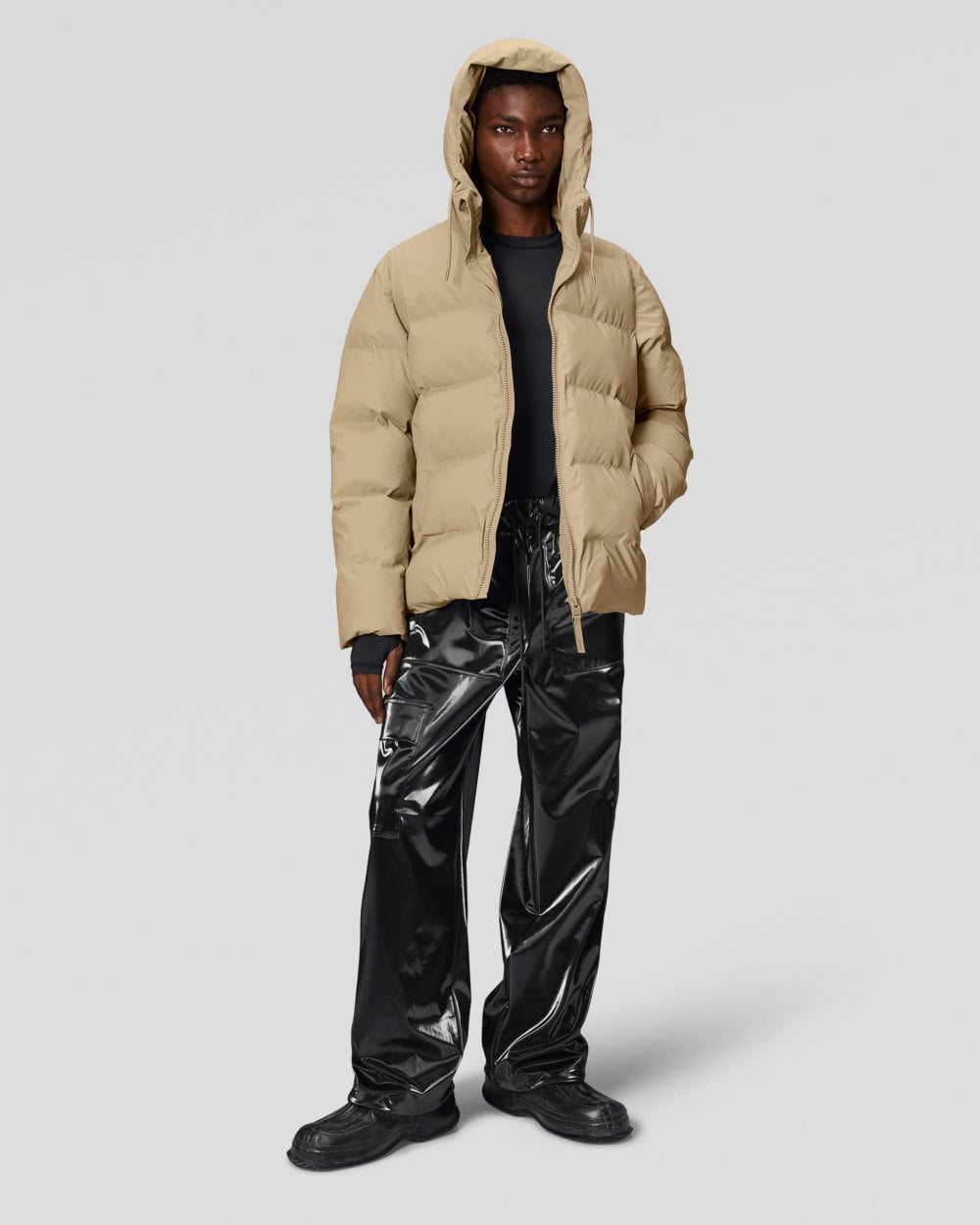 Rains Alta Unisex Puffer Jacket - 24 Sand