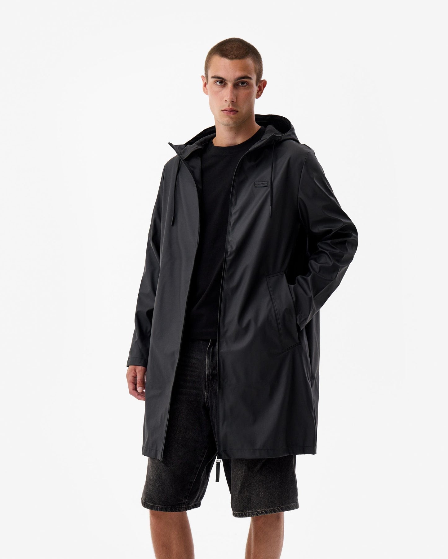 Hunter Andrea Unisex Rain Coat - Black