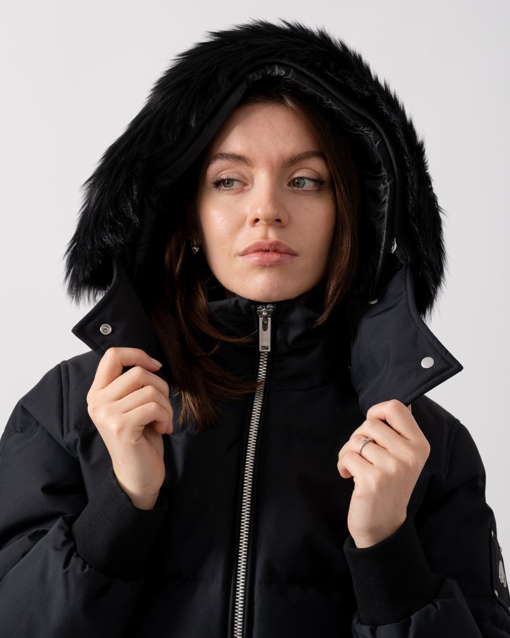 Moose Knuckles Womens Cloud Shearling Womens Bomber Jacket