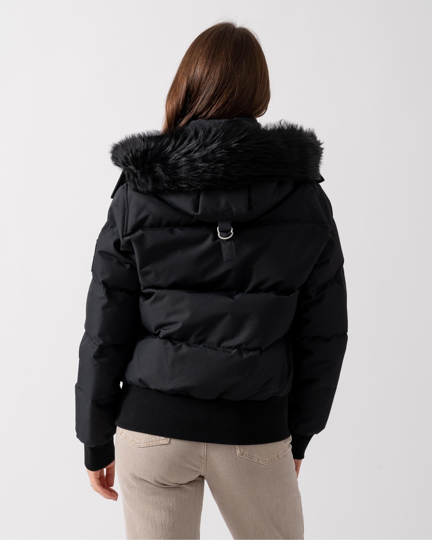 Moose Knuckles Womens Cloud Shearling Womens Bomber Jacket