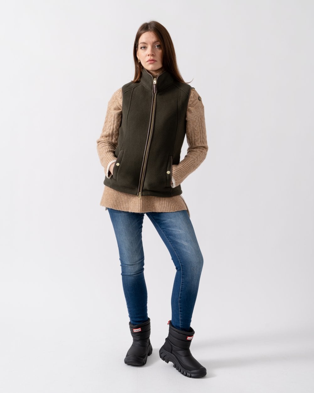 Joules Fairbourne Womens Gilet - Khaki