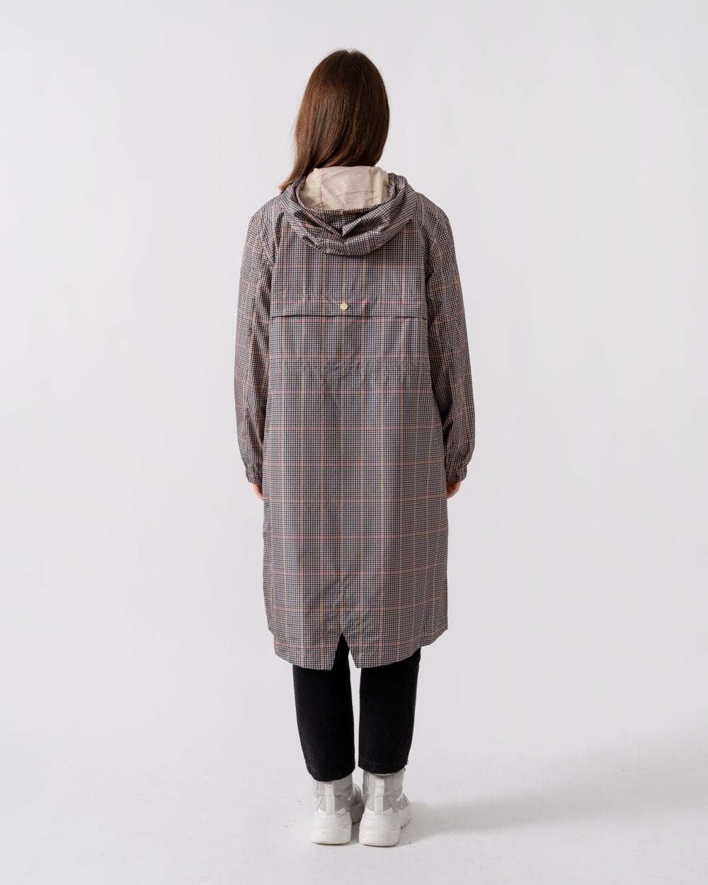 Joules Holkham Womens Packable Printed Raincoat - Henson Check