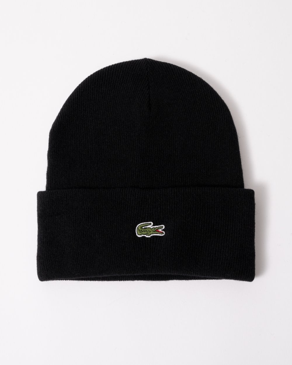 Lacoste Mens Embroidered Croc Wool Beanie