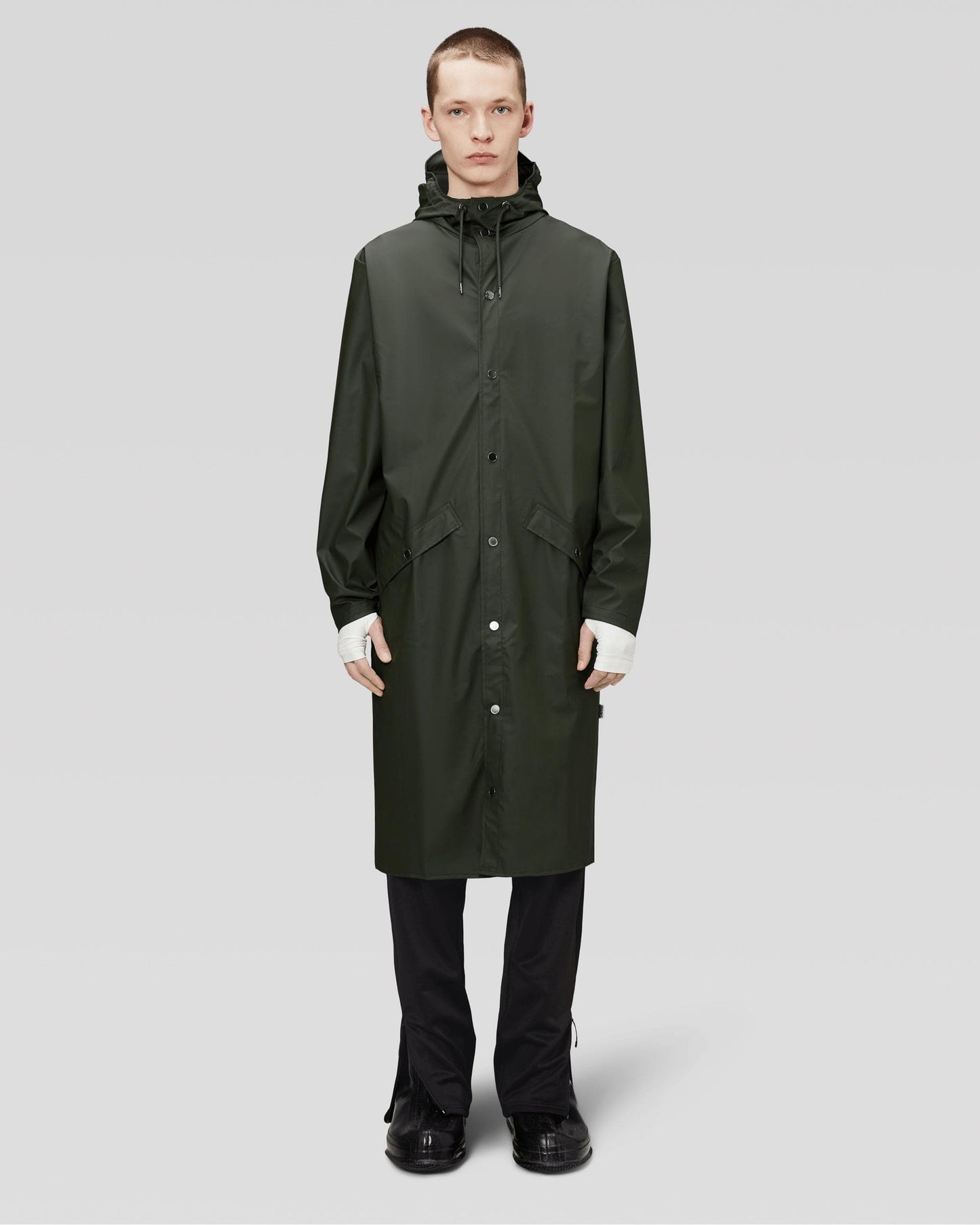 Rains Longer Unisex Jacket - 03 Green