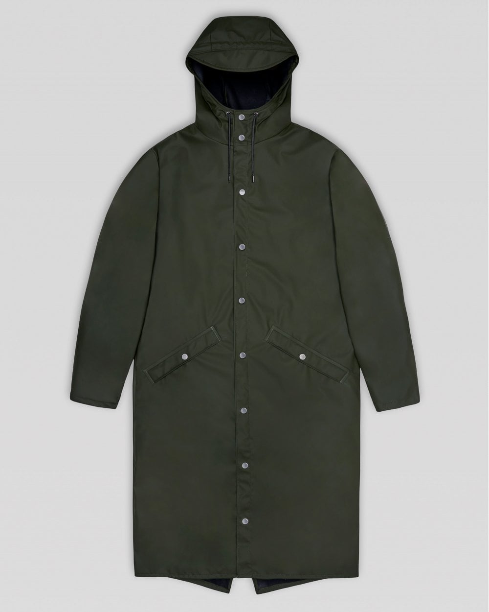 Rains Longer Unisex Jacket - 03 Green