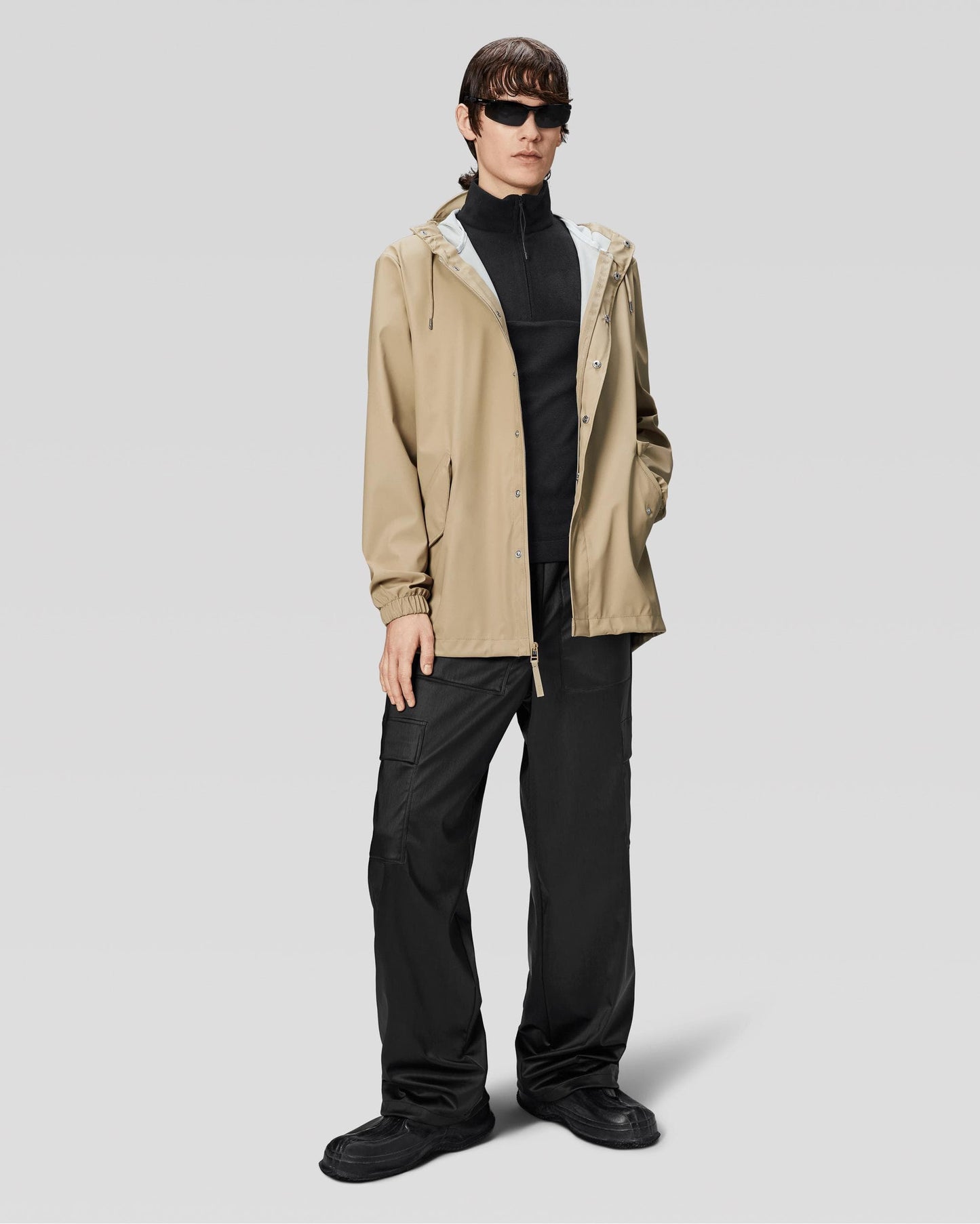 Rains Unisex Fishtail Jacket - 24 Sand