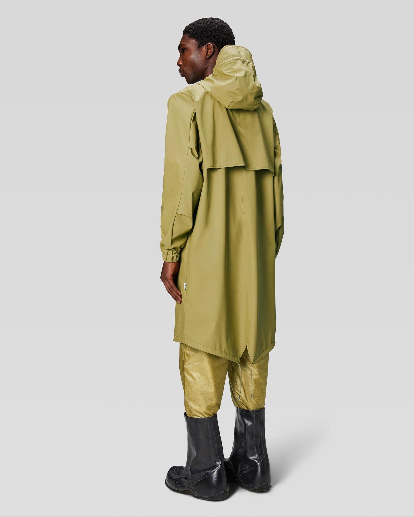 Rains Unisex Fishtail Parka - 44 Khaki