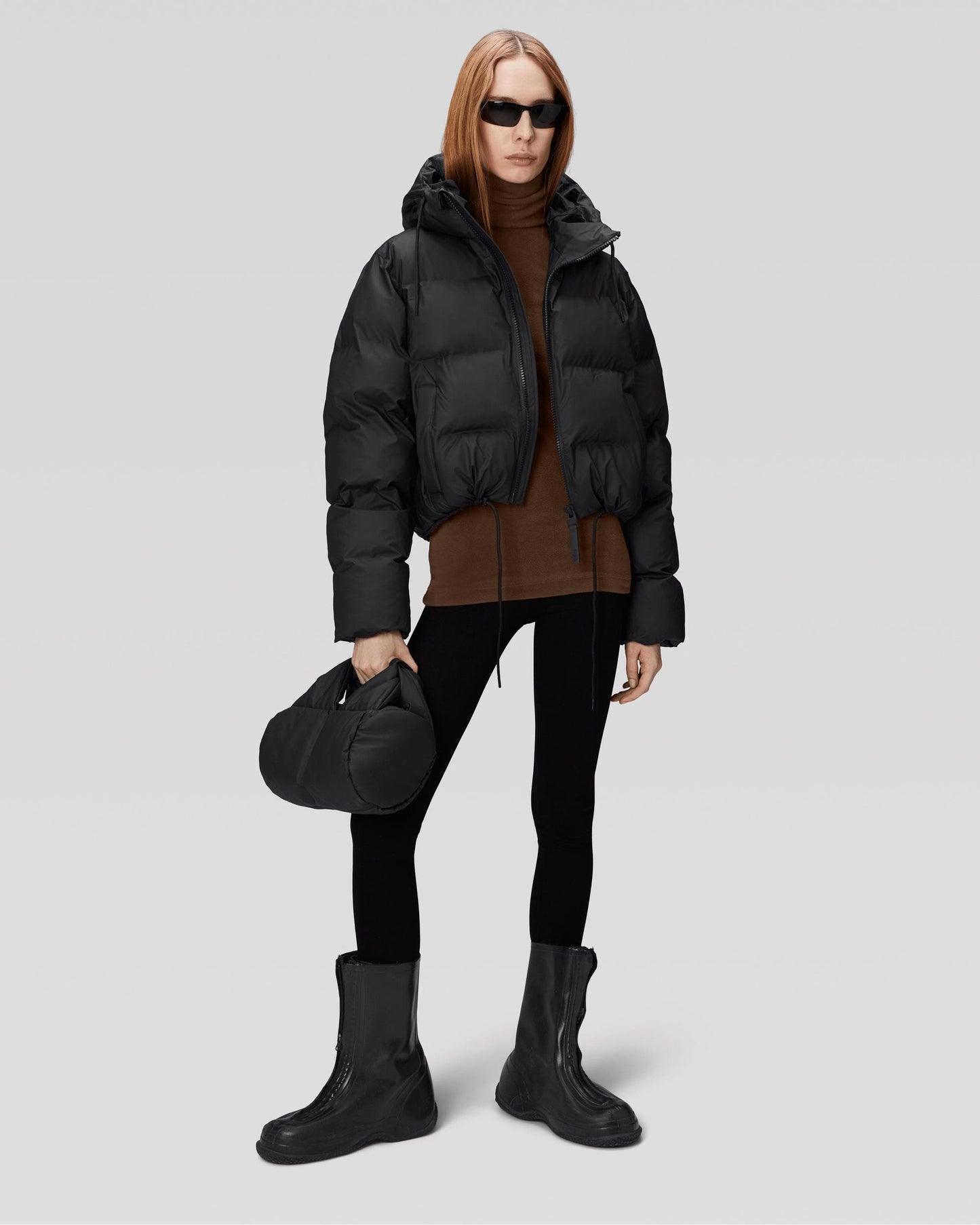 Rains W Alta Unisex Puffer Jacket - 01 Black