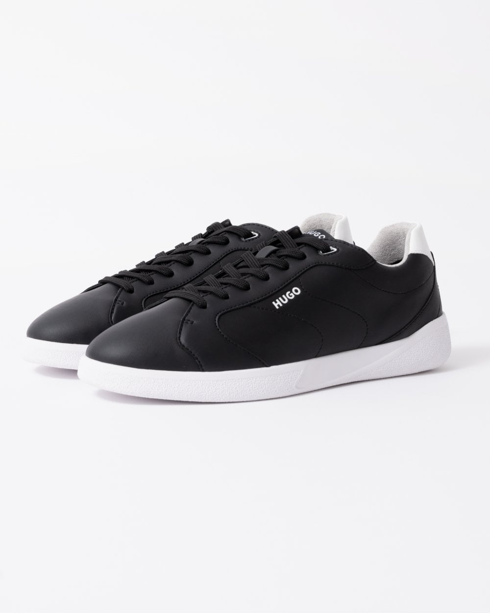 HUGO Riven Tenn Mens Cupsole Trainers with Logo Details on Rubber Outsole