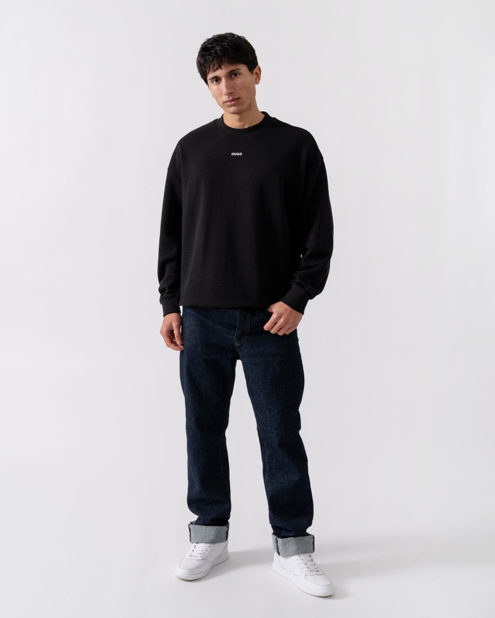 HUGO HUGO Dapocrew Mens Crew Neck Sweatshirt