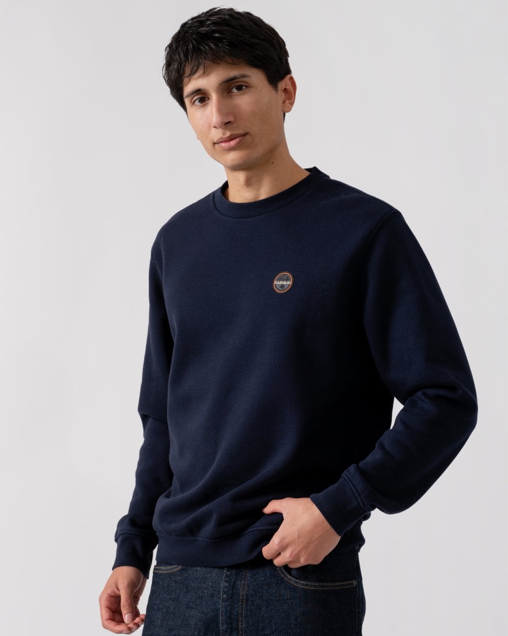 Napapijri B-Badge Mens Crew Neck Sweatshirt