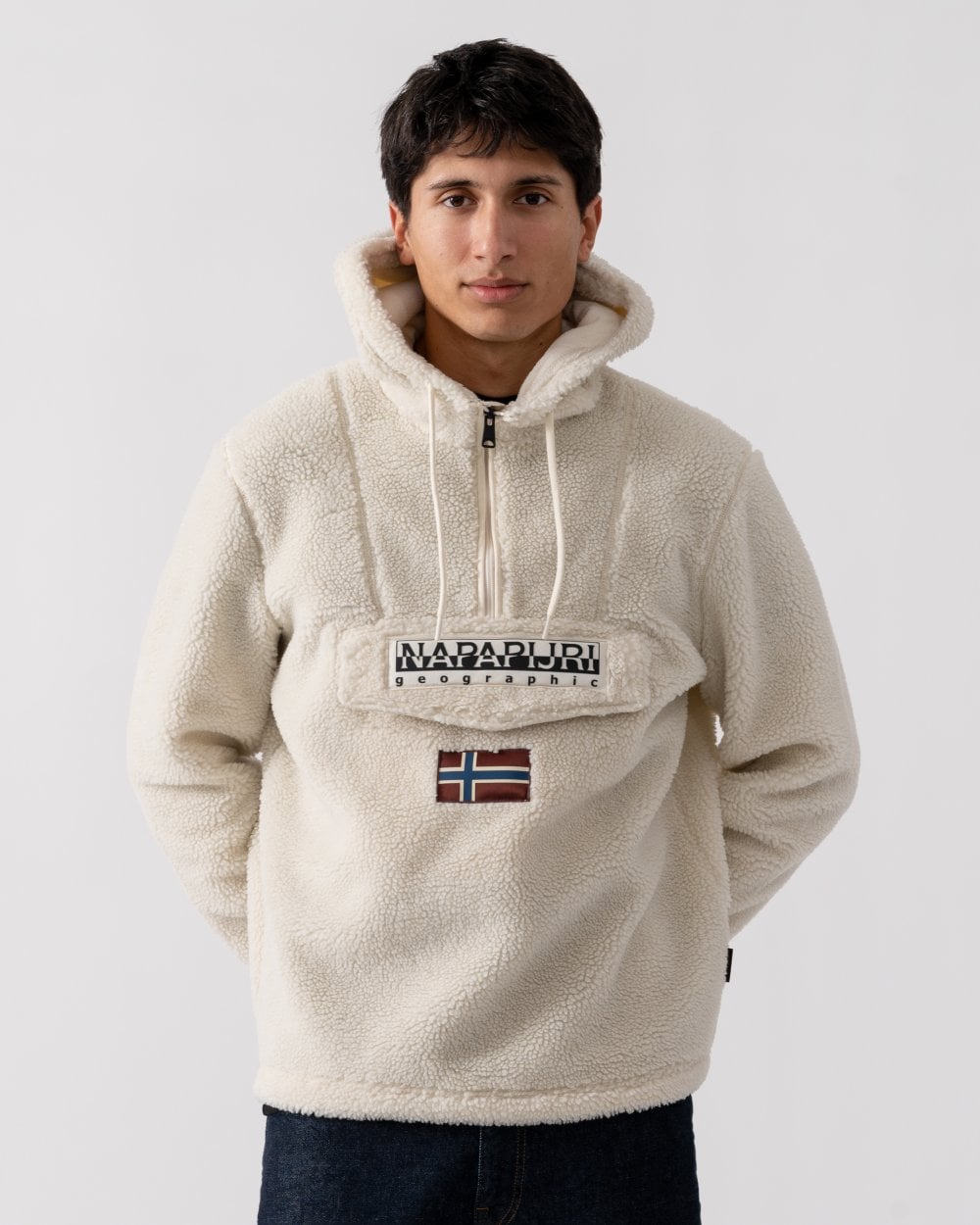 Napapijri Napapijri T-Burgee Curly Mens Half Zip Hooded Fleece