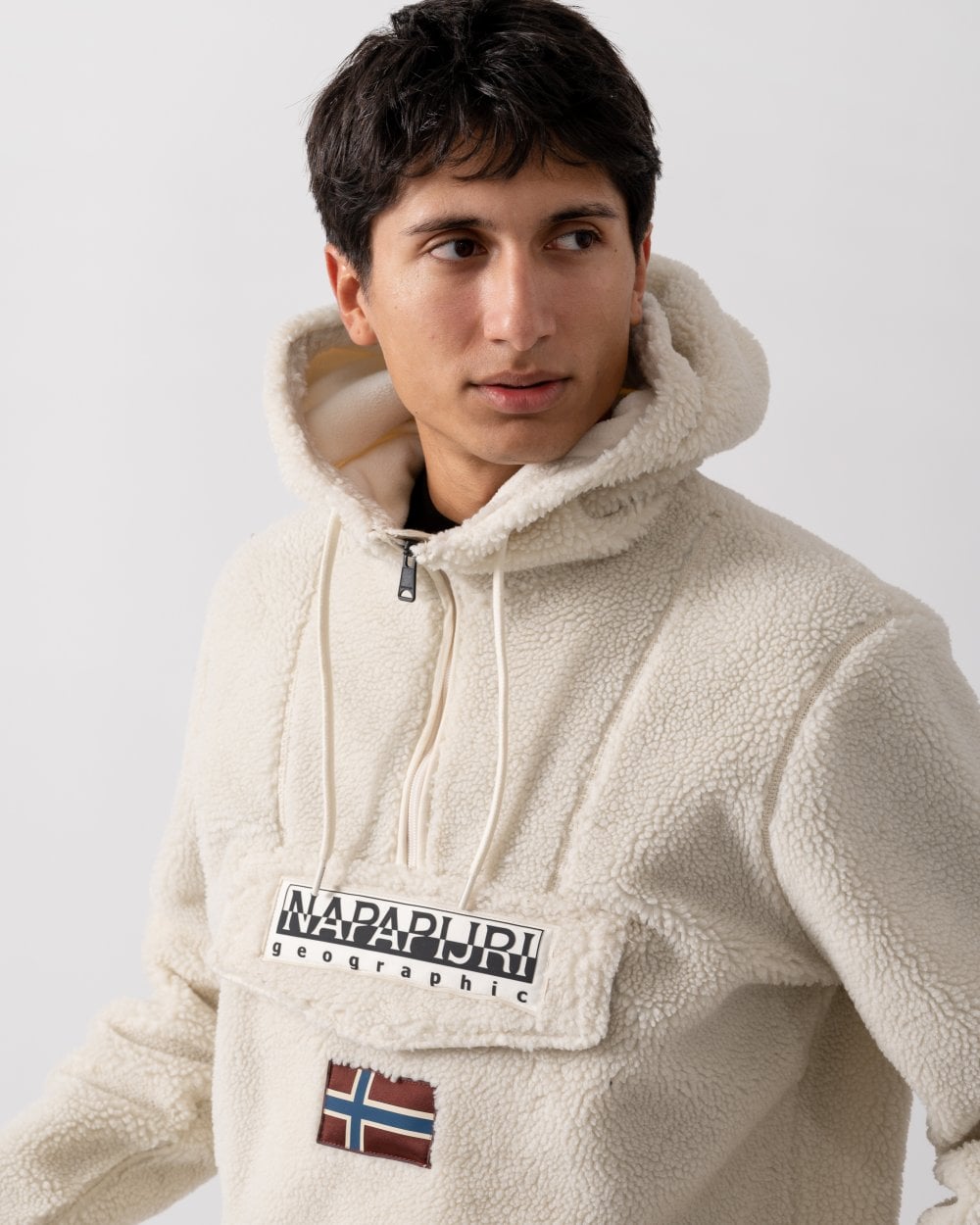 Napapijri Napapijri T-Burgee Curly Mens Half Zip Hooded Fleece