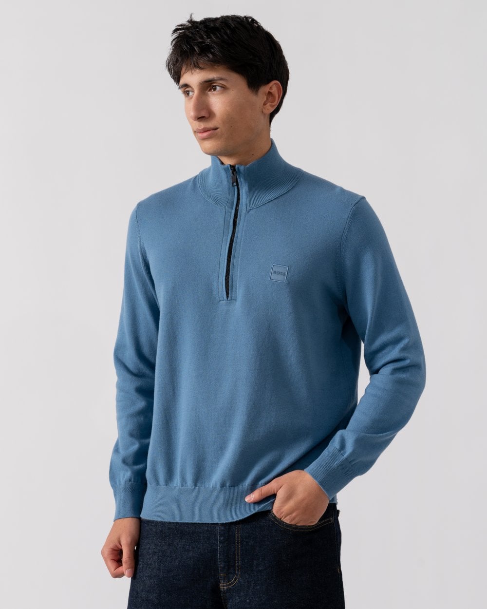 BOSS Orange Kanobix S Mens 1/4 Zip Jumper