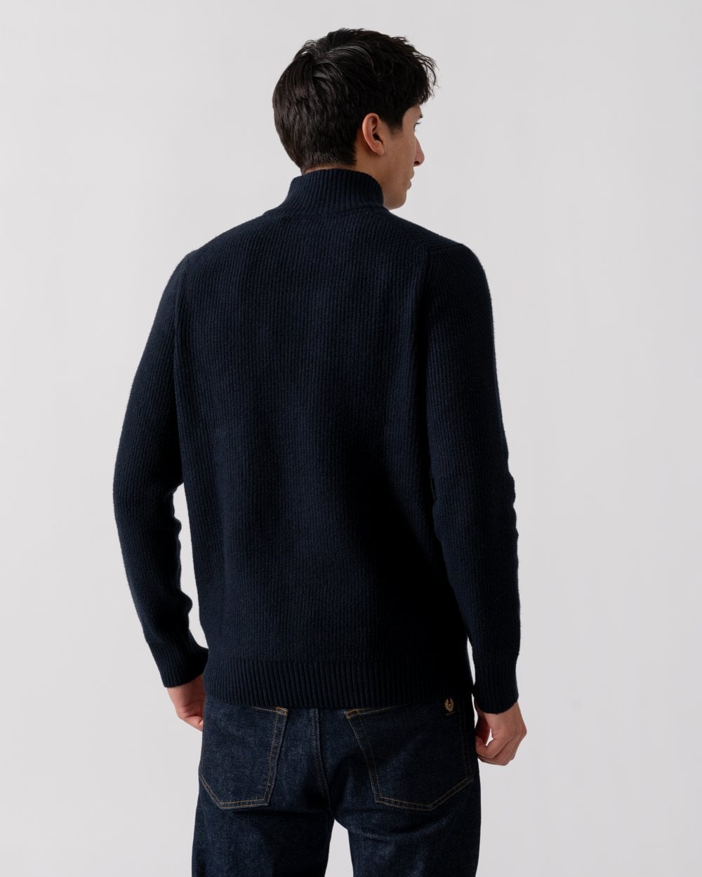Lyle & Scott Lyle & Scott Shaker Stitch Mens Quarter-Zip Jumper