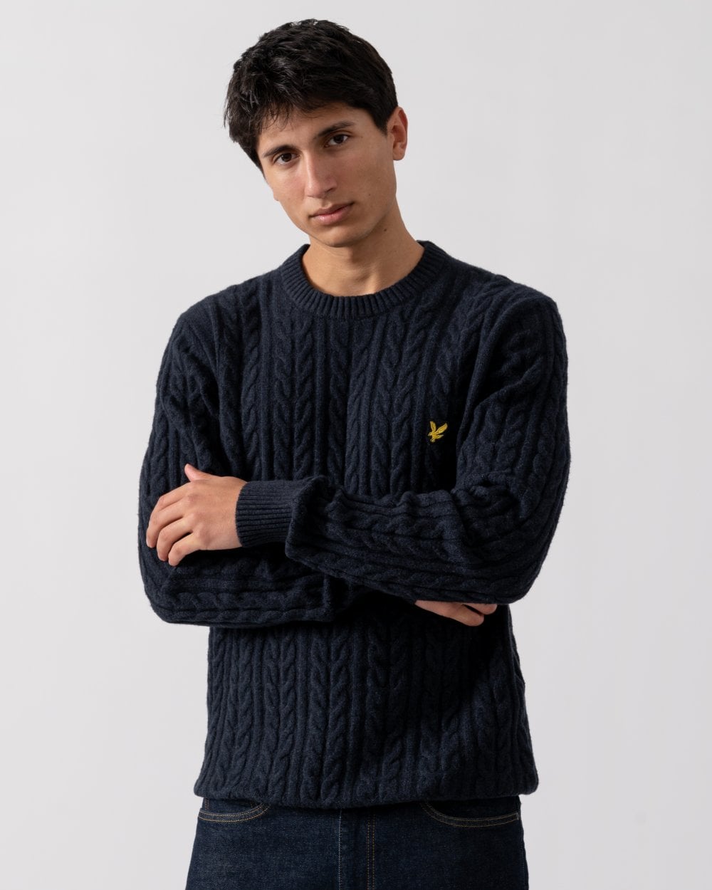 Lyle & Scott Cable Mens Crew Neck Jumper