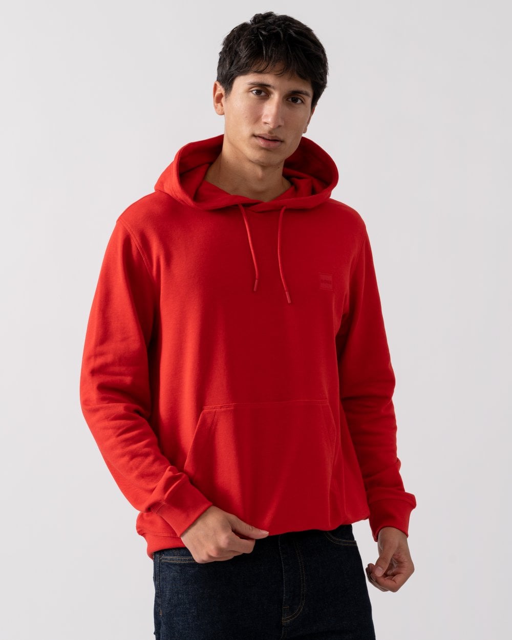 BOSS Orange Wetalk Mens Pullover Hoodie With Logo Patch