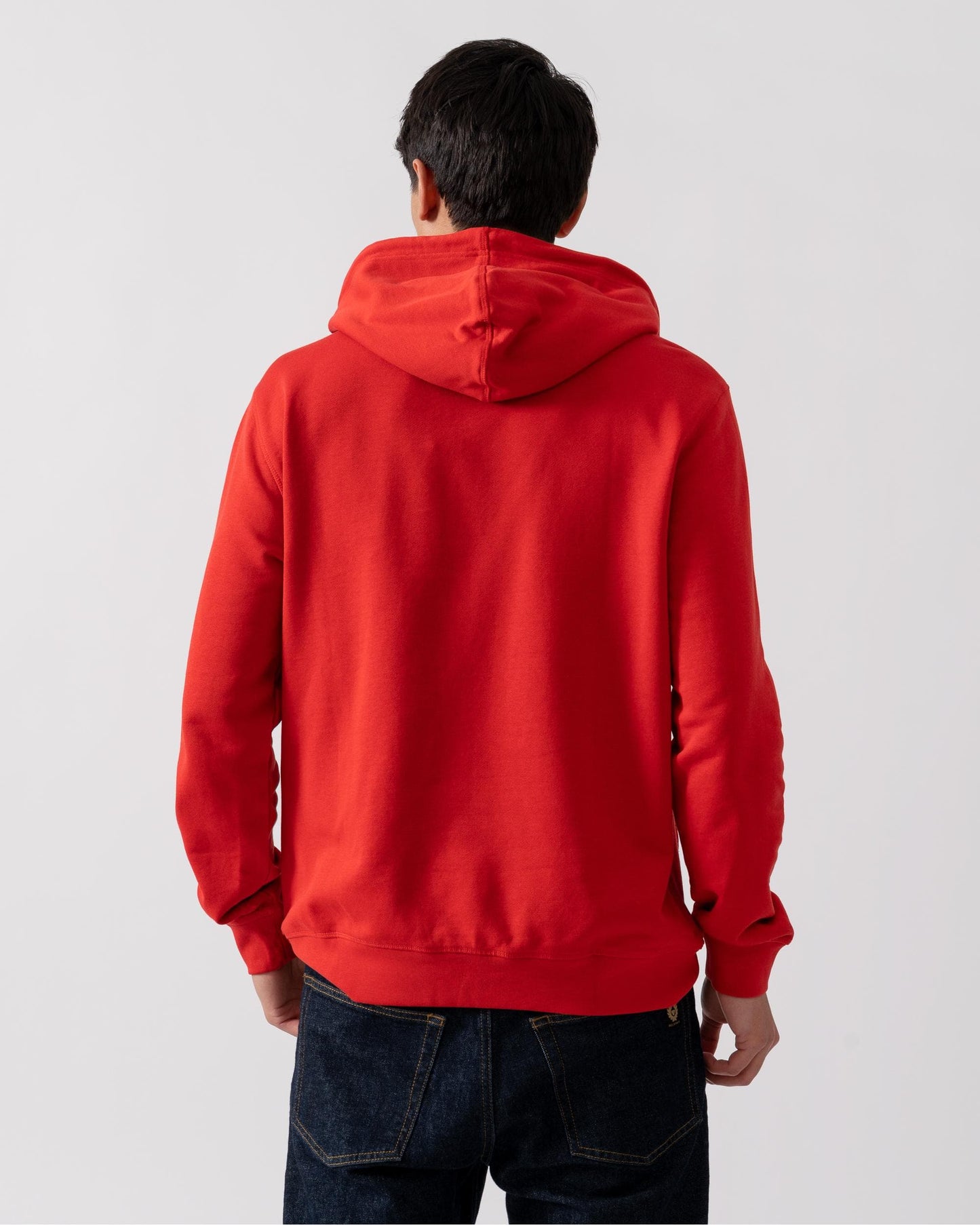 BOSS Orange Wetalk Mens Pullover Hoodie With Logo Patch - Medium Red 611