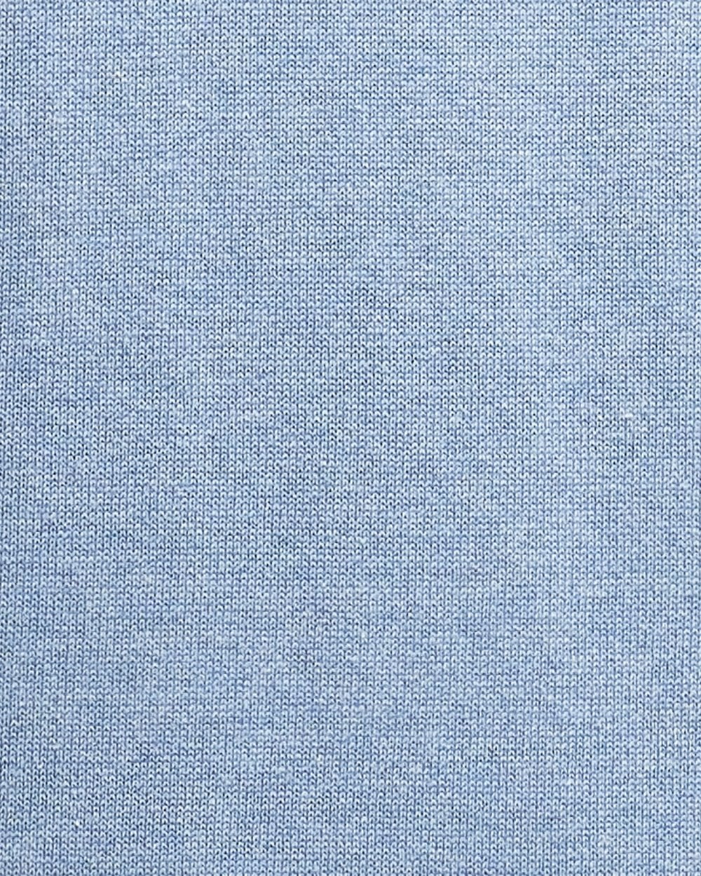 Barbour Cotton Mens Half Zip Jumper - Dark Chambray