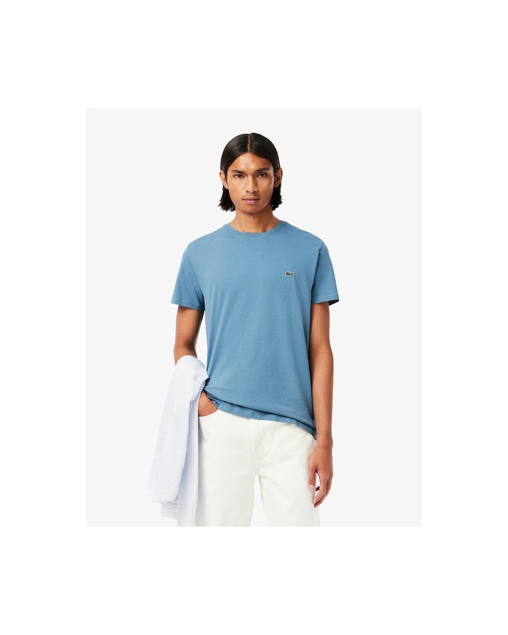 Lacoste Mens Crew Neck Pima Cotton Jersey T-shirt