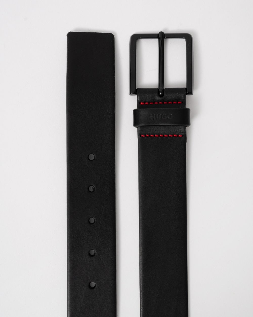 HUGO Gioni Mens Leather Belt NOS - Black 001
