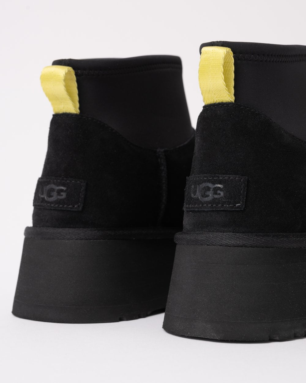UGG Womens Classic Mini Dipper Platform Boots - Black