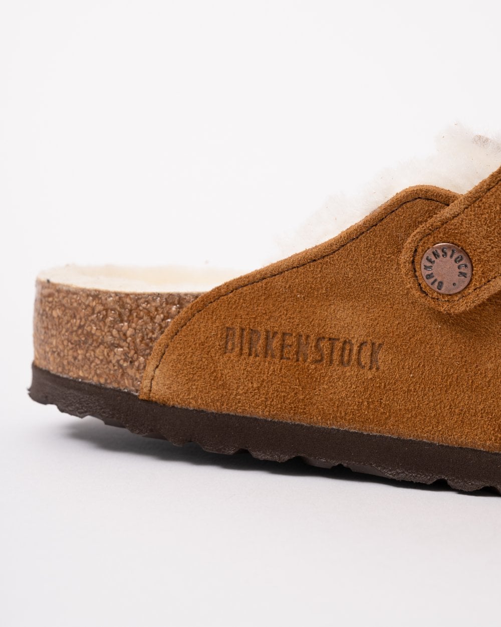 Birkenstock Boston VL Sheepskin Womens Clogs - Mink