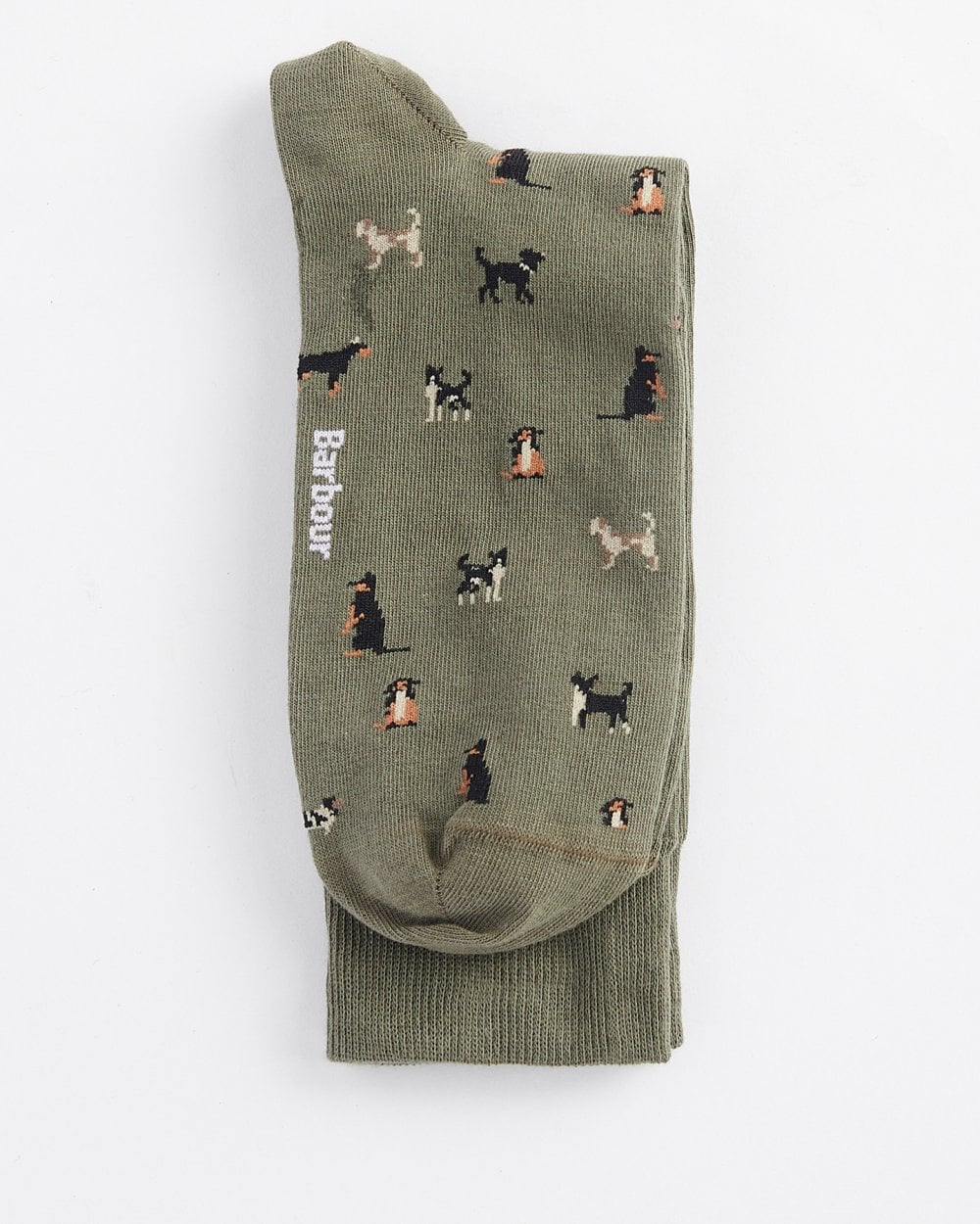 Barbour Mavin Mens Socks - Mid Olive/Dog