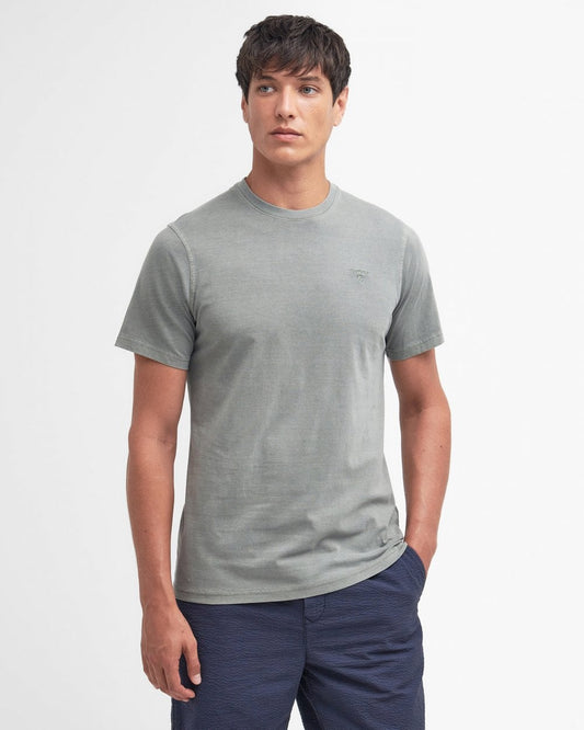 Barbour Garment Dyed Mens Tailored T-Shirt - Agave Green