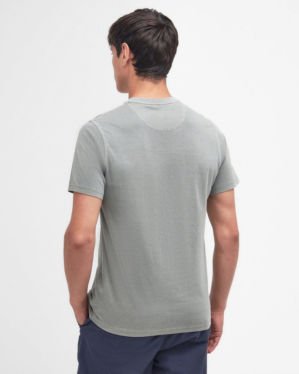 Barbour Garment Dyed Mens Tailored T-Shirt - Agave Green