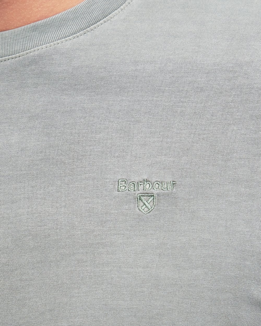 Barbour Garment Dyed Mens Tailored T-Shirt - Agave Green
