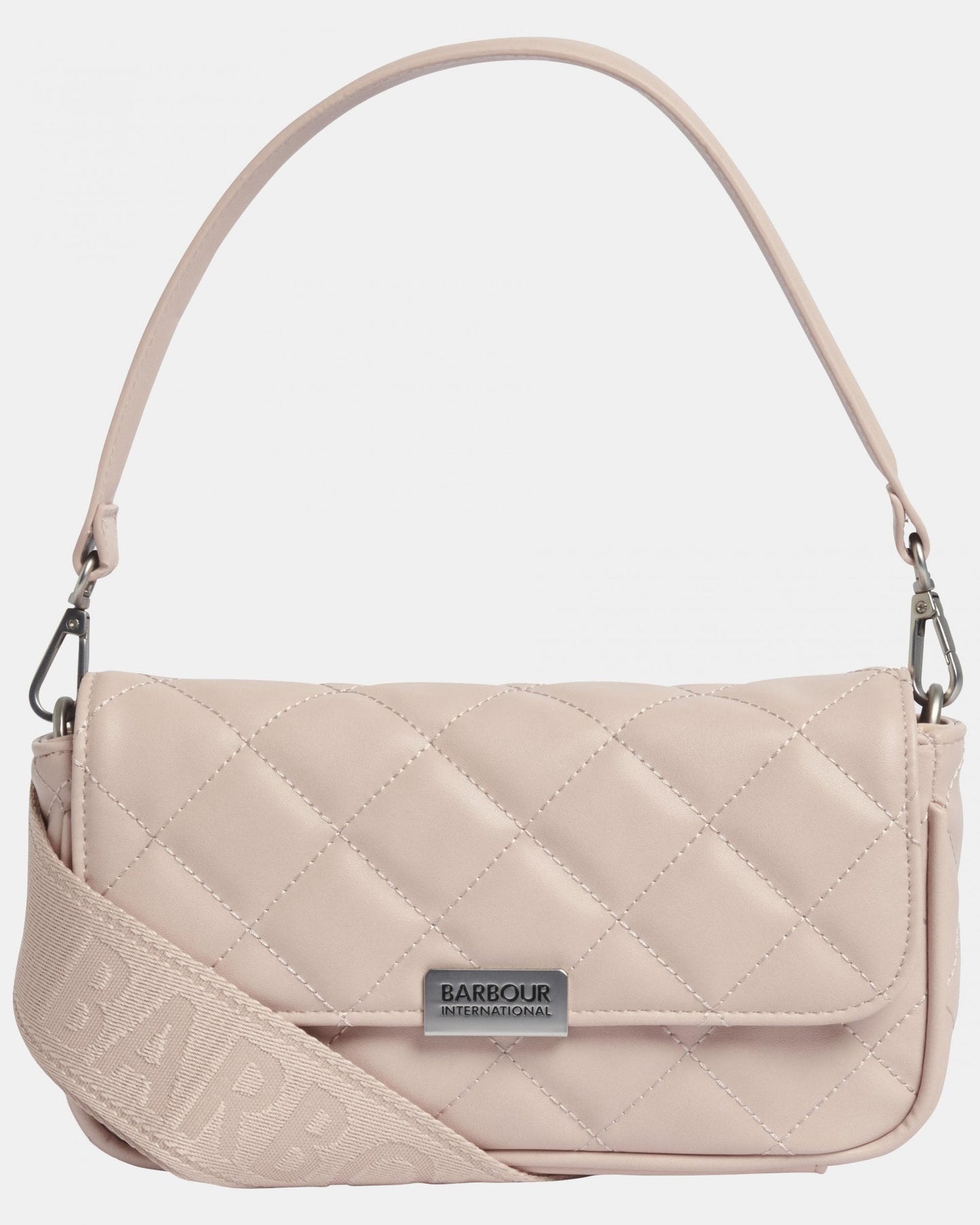 Barbour International Quilted Womens Mini Soho Crossbody Bag - Pale Mauve