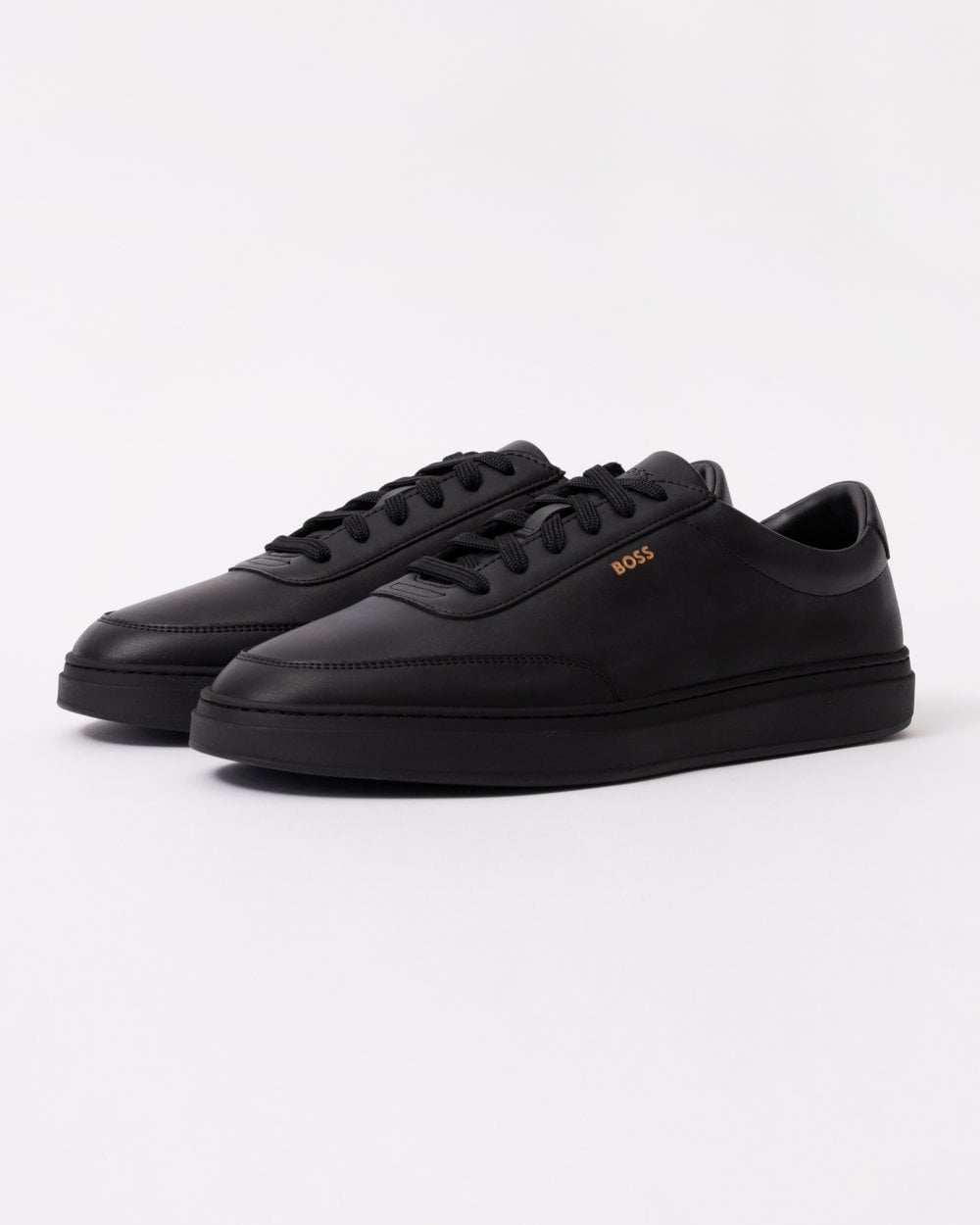 BOSS Orange Kieran Tenn Mens Leather Trainers 50536504