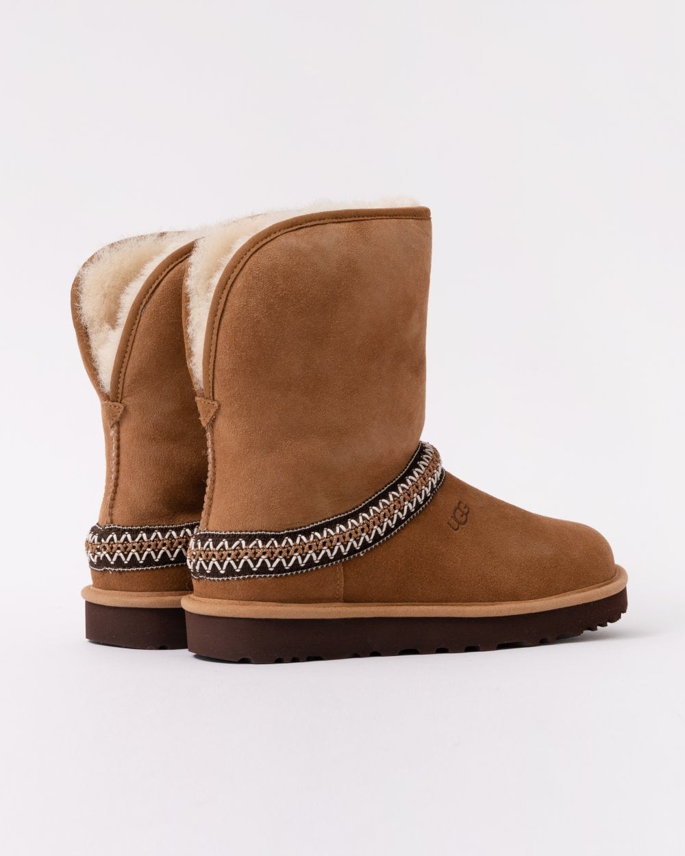 UGG Womens Classic Short Crescent Boots