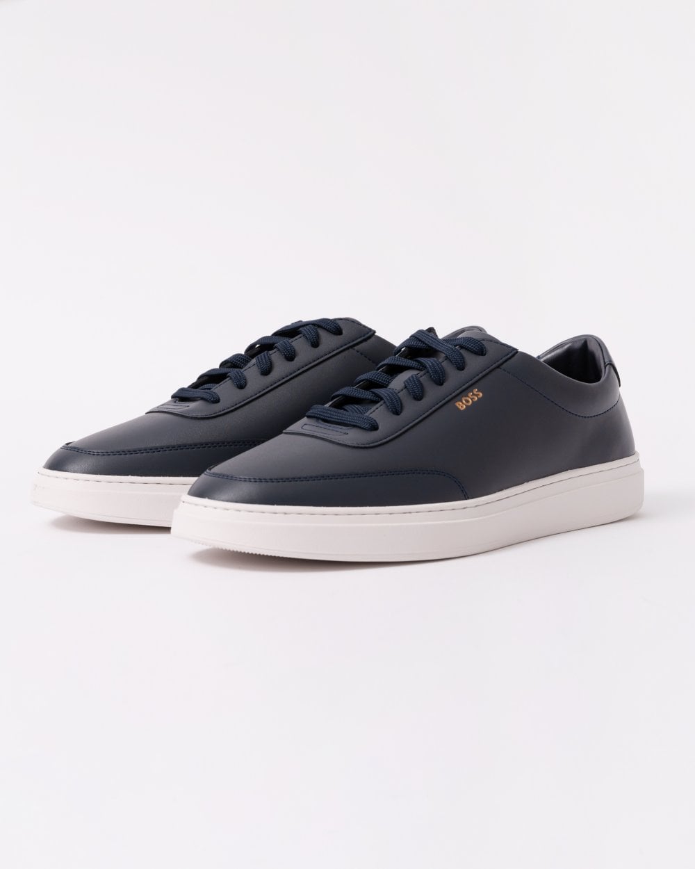 BOSS Orange Kieran Tenn Mens Leather Trainers 50536504