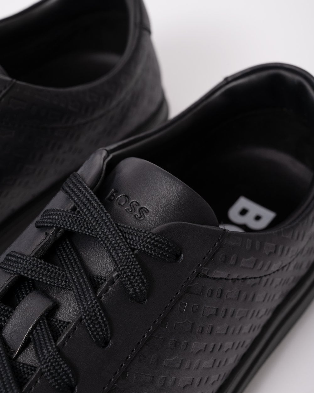 BOSS Orange Kieran Tenn Mens Leather Trainers 50536507