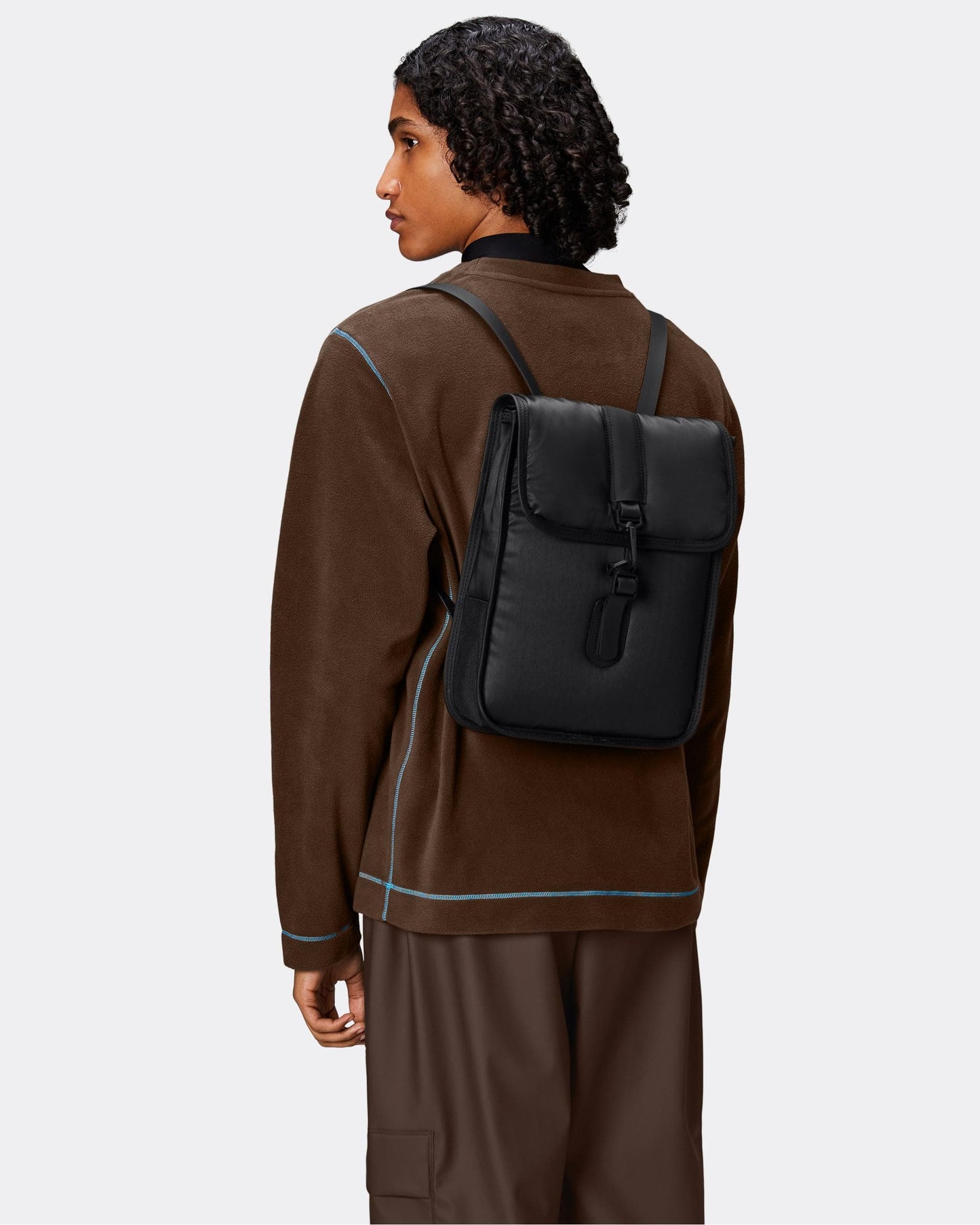 Rains Puffed Backpack Micro - 01 Black